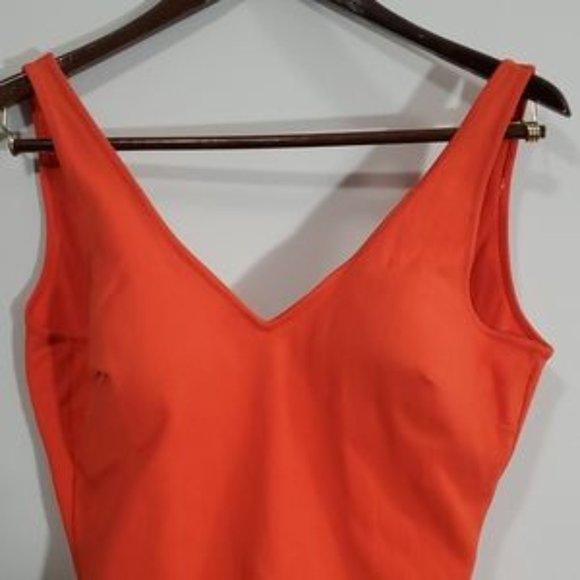 Vintage Helanca Swimsuit Tangerine - Picture 1 of 11